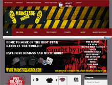 Tablet Screenshot of mainstagemerch.com